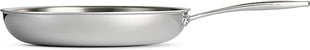 Tramontina Signature Tri-Ply Clad Stainless Steel 12-Inch Large Frying Pan, Induction-Ready Skillet, Dishwasher-Safe, NSF-Certified, Made in Brazil