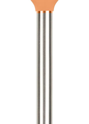 Tovolo Silicone Slotted Turner With Stainless Steel Handle, Pancake Spatula, Scratch-Resistant Kitchen Utensil for Nonstick Cookware & Cast Iron Skillets, Apricot, 1 Count