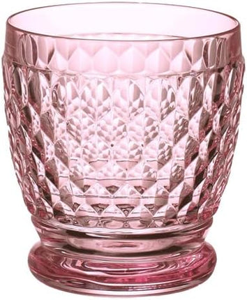 Villeroy and Boch Coloured Double Old Fashioned Glass Rose