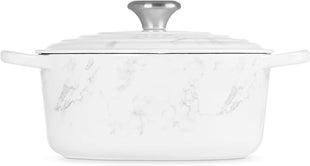 Le Creuset Enameled Cast Iron Signature Round Dutch Oven, 4.5 qt., Marble