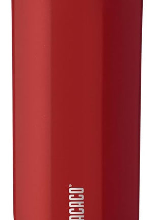 WACACO Octaroma Grande Vacuum Insulated Coffee Mug, 15 fl oz (435ml), Double-wall Stainless Steel Travel Tumbler With Drinking Lid, Carmine Red