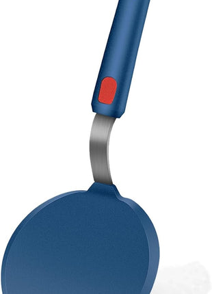 Silicone Spatula, Heat Resistant Kitchen Utensils for Non-Stick Cookware, Wide Slotted Pancake Spatulas Turner with Seamless Thin Edges for Egg, Omelette, Fish Slice (Half-Round Spatula)