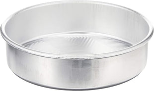 Nordic Ware Prism 9-Inch Round Cake Pan, 2-Pack, Natural
