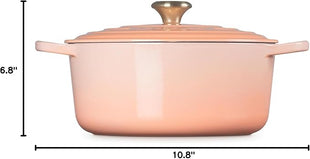 Le Creuset Enameled Cast Iron Signature Round Dutch Oven, 5.5 qt., Peche