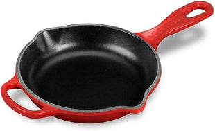 Le Creuset Enameled Cast Iron Signature Iron Handle Skillet, 6.33", Cerise