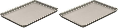 Cuisinart Chef's Classic Nonstick Bakeware 15-Inch Baking Sheet, Champagne (Pack of 2)