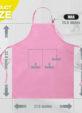 ROTANET Extra Large Apron for Men Adjustable Bib Aprons with 2 Pockets Cooking Kitchen Women Chef Water & Oil Resistant
