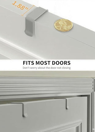 Moforoco Grey 9-Tier Over The Door Pantry Organizer, Pantry Organization and Storage, Black Hanging Basket Wall Spice Rack Seasoning Shelves