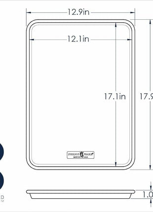 Nordic Ware Naturals Half Sheet Set - USA Made Aluminum Commercial Quality Sheet Pan for Baking or Roasting, Encapsulated Galvanized Steel Rim Prevents Warping, 2pk Half + 1/8 Sheet