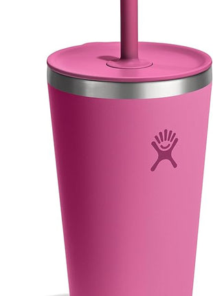 Hydro Flask All Around Tumbler Straw Lid, Insulated Travel Mug, Stainless Steel Coffee Cup 28 Oz Reef