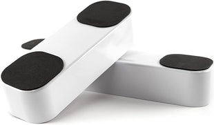 Three by Three Seattle 3 Piece Shallow Metal Organizer Tray Set for Storing Makeup, Stationery, Utensils, and More in Office Desk, Kitchen and Bathroom Drawers (1 Inch, Gold and White)