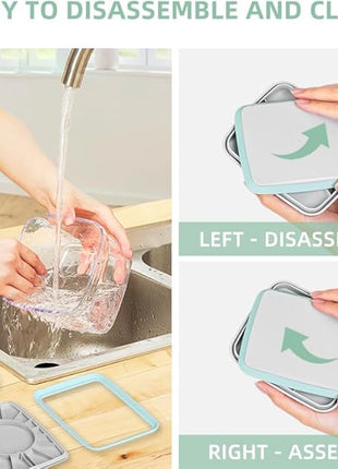 Food Storage Containers with Lids Airtight- 3Pcs BPA-Free Kitchen and Pantry Organization Pop Containers, Leakproof Stackable Kitchen Storage Containers for Cereal, Flour, Sugar (0.5, 1.2, 1.8 QT)