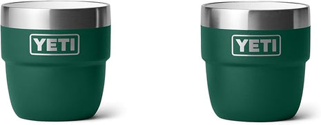YETI Rambler 4 oz Stackable Cup, Stainless Steel, Vacuum Insulated Espresso/Coffee Cup, 2 Pack