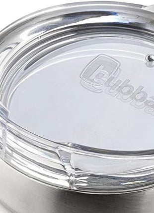 Bubba Brands Envy S Vacuum-Insulated Stainless Steel Tumbler, 24oz with Lid and Straw, BPA-Free, Ideal for Iced Coffee or Water, Travel-Friendly, Steel/Clear (Pack of 2)