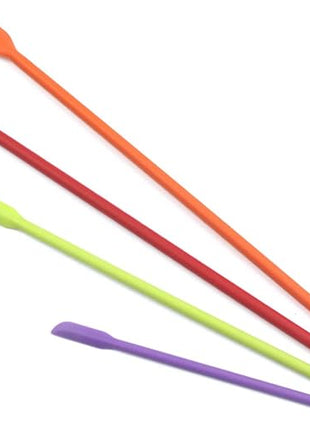 Beauty Spatula 4 PCS Makeup Spatula Mini Silicone for Cosmetics & Kitchen - 3 Sizes