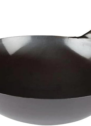 Winco Chinese Wok with Integral Handle, 16-Inch, Black, Medium