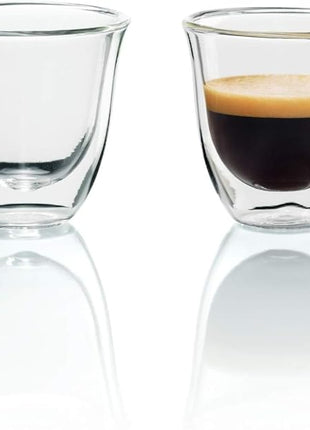 De'Longhi Double Walled Thermo Espresso and Latte Glasses Bundle (Set of 4)