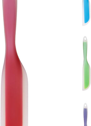 Nonstick Silicone Knife Shaped Flexible Kitchen Spatula Scraper Turner,Kitchen Cooking Utensils With Nylon Core (Red)