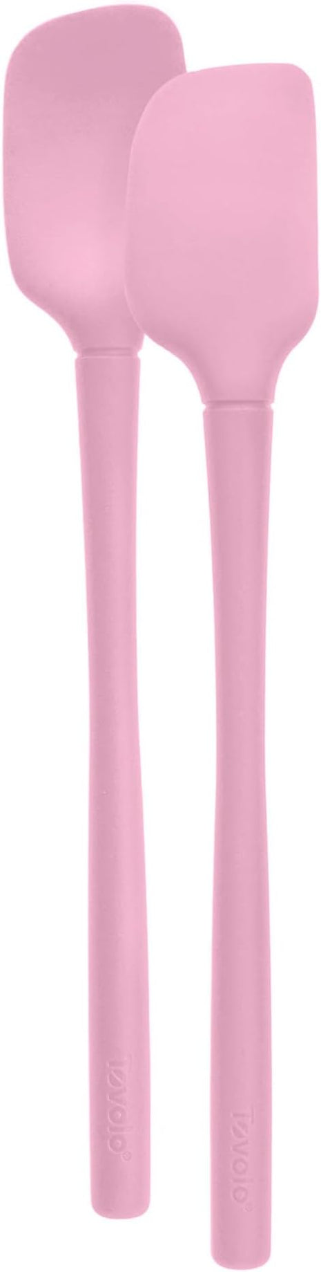 Tovolo Flex-Core All-Silicone Mini Spatula & Spoonula, Kitchen Utensil Set of 2, Heat-Resistant & BPA-Free Silicone Spatula & Spoonula, Safe for Cast Iron & Non-Stick Cookware, Dishwasher-Safe