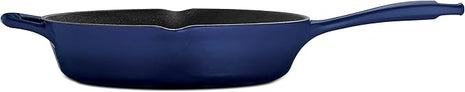 Tramontina Bestow Enameled Cast Iron Skillet, 10-inch Frying Pan, Blue