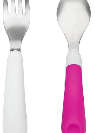 OXO Tot Training Fork & Spoon Set- Pink