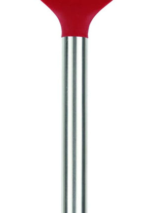 Tovolo Silicone Slotted Turner With Stainless Steel Handle, Pancake Spatula, Scratch-Resistant Kitchen Utensil for Nonstick Cookware & Cast Iron Skillets, 1 Count