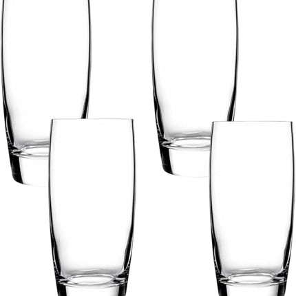 Luigi Bormioli Michelangelo 20 oz Beverage Glasses - Large Capacity, Crystal-Clear Design - Fine Laser-Cut Rims, Ideal for Various Beverages, Dishwasher Safe, Made in Italy (Set of 4)
