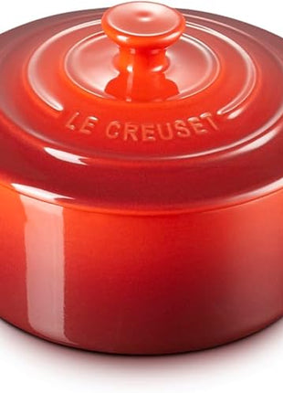Le Creuset Stoneware Mini Round Cocotte, 8 oz., Cerise