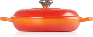 Le Creuset Enameled Cast Iron Signature Braiser, 2.25 qt., Flame