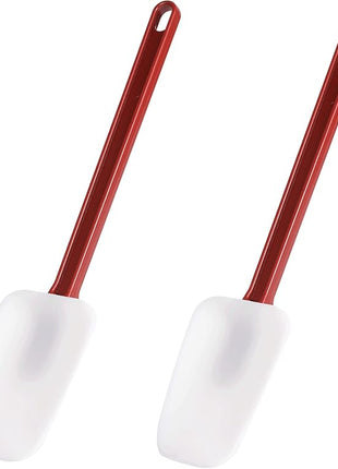 Commercial Spoonula Rubber Spatula Set, High Heat Spatula Spoon 9.5 Inches, Commercial Spatula for Cooking, Rubber Spatula Set Resistant to 500℉ (2 Spoonulas 9.5")