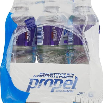 Propel, 3 Flavor Variety Pack, Zero Calorie Sports Drinking Water with Electrolytes and Vitamins C&E, 16.9 Fl Oz, (Pack of 24)