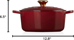 Le Creuset Enameled Cast Iron Signature Round Dutch Oven, 4.5 qt., Rhone