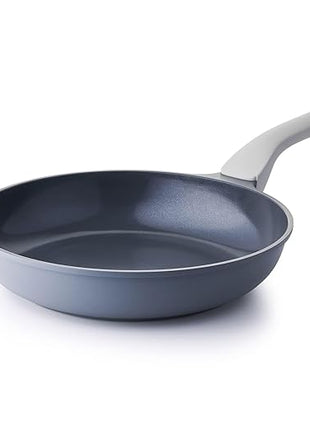 PRICUSIS Nonstick Ceramic Frying Pan, 8/10/12 Inch Non Toxic Skillet, Egg & Omelet & Chef's Pan, Induction Compatible & Oven Safe, Dishwasher Safe,PTFE PFAS & PFOA Free (10 Inch, Gray)