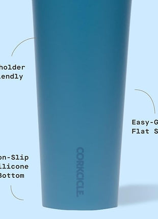 Corkcicle Classic Tumbler - Keeps Drinks Cold for 9 Hours & Hot for 3 - Triple-Insulated Stainless Steel - Holiday Tumbler Gift - 24 oz - North Shore