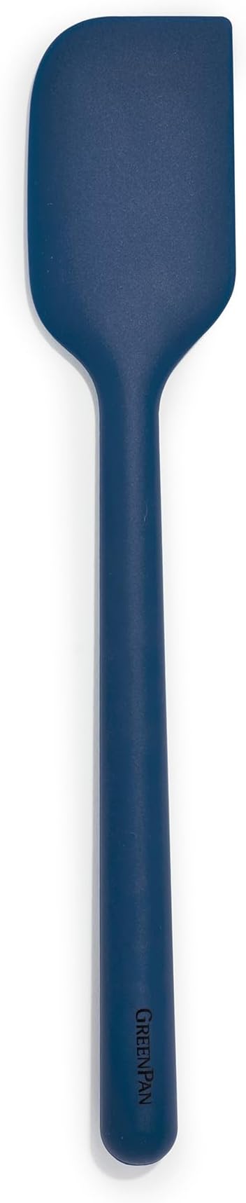 GreenPan Silicone Mixing Spatula, Scraping Baking Cooking Kitchen Utensil, Flexible Rubber Nonstick Cookware, Rigid Steel Core, Heat-Resistant, Anti-Slip Handle, BPA-Free, Dishwasher Safe, Blue