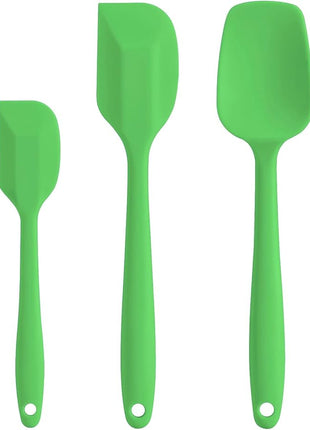 Silicone Spatula Set - Rubber Spatula - 600°F Heat Resistant Baking Spoon & Spatula (Dark Green)