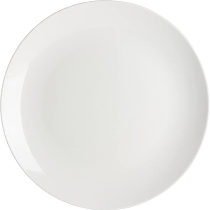 10 Strawberry Street Simply Coupe 16 Piece Dinnerware Set, White - SM-1600-CP-SW