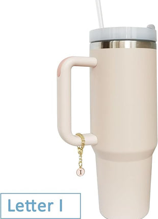 Letter Charm Accessories for Stanley Cup 2PCS Initial Name ID Personalized Handle Charm for Stanley Tumbler