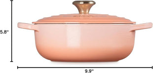 Le Creuset Enameled Cast Iron Signature Round Sauteuse, 3.5qt., Peche