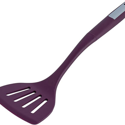 Restaurantware-Met Lux Kitchen Utensil Set, 1 Silicone Utensil Set - Consists 6 Pieces, High-Heat Tolerance, Purple Silicone Kitchen Utensils, For No-Stick Cookware