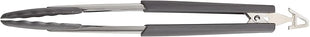 Anolon SureGrip Dishwasher Safe Nonstick Locking Cooking Tongs Set/Salad Serving Tools, 9 Inch and 12 Inch, Graphite Gray