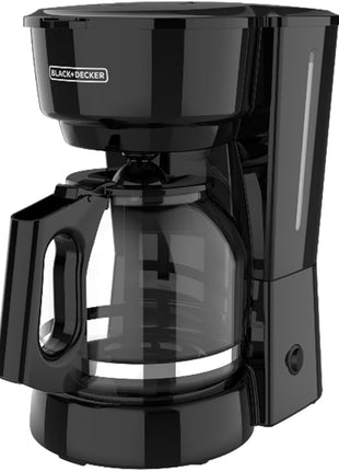 BLACK+DECKER 12-Cup Coffee Maker with Easy On/Off Switch, Easy Pour, Non-Drip Carafe with Removable Filter Basket, Vortex Technology, Black