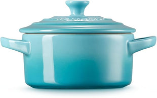 Le Creuset Stoneware Mini Round Cocotte, 8 oz., Caribbean