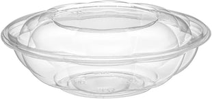 Comfy Package [18 oz. - 50 Count Clear Plastic Salad Bowls with Lids, Disposable Salad Containers - Perfect for Takeout, Salads, and Meal Prep