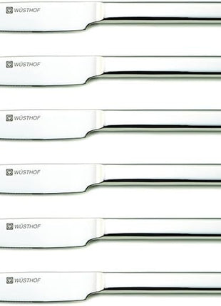 WÜSTHOF Stainless Steel 8-Piece Steak Knife Set with Black Presentation Chest