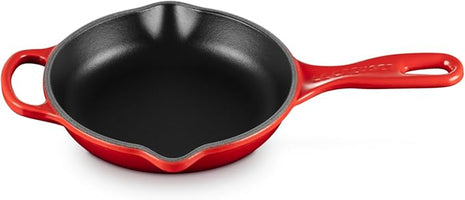 Le Creuset Enameled Cast Iron Signature Iron Handle Skillet, 6.33", Cerise