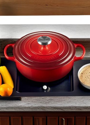 Le Creuset Enameled Cast Iron Signature Sauteuse Oven, 3.5 qt., Cerise