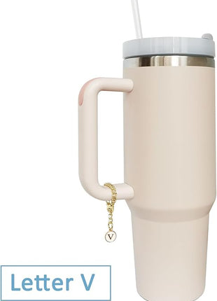 Letter Charm Accessories for Stanley Cup 2PCS Initial Name ID Personalized Handle Charm for Stanley Tumbler