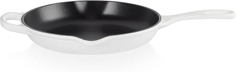 Le Creuset Enameled Cast Iron Signature Iron Handle Skillet, 9", White