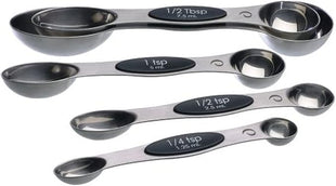 PrepWorks 5pc Measuring Spoons Set – Stainless Steel, Accurate Measurements for Cooking and Baking, Easy-to-Read, BPA-Free